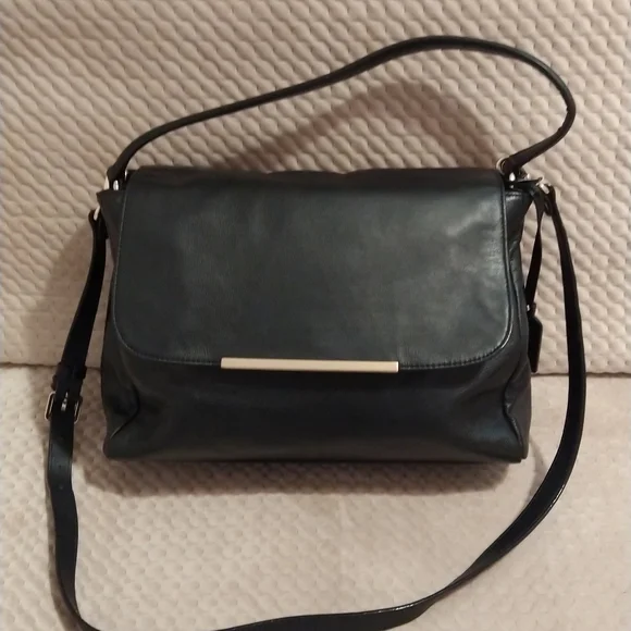 Banana Republic Annabelle Top- handle Leather Bag Crossbody EUC - Picture 2 of 12